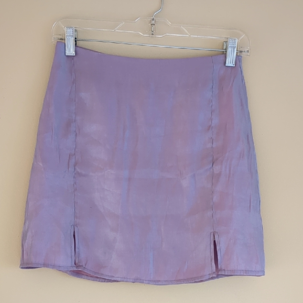 Medium Shein Skirt Purple With Iridescent Sheen